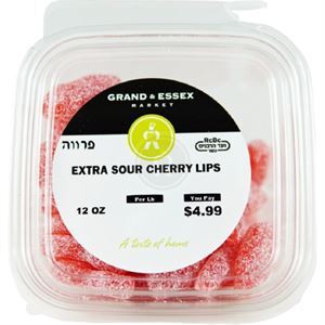 Grand & Essex Extra Sour Cherry Lips, 12 Oz