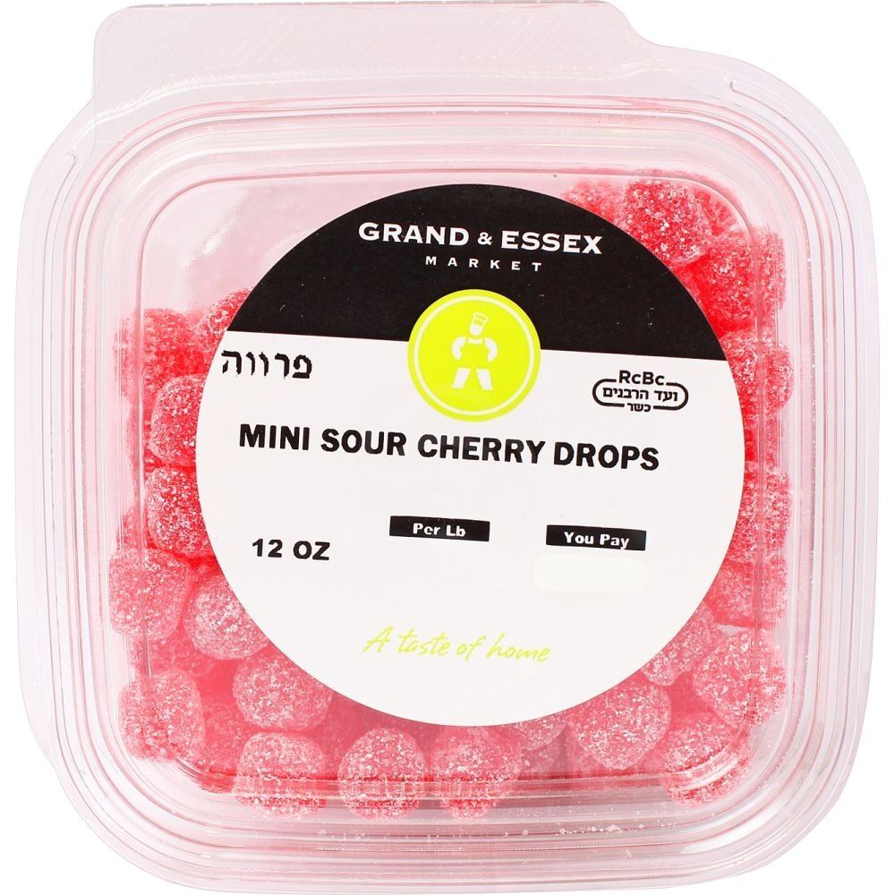 G&E Mini Sour Cherry Drops, 12 Oz