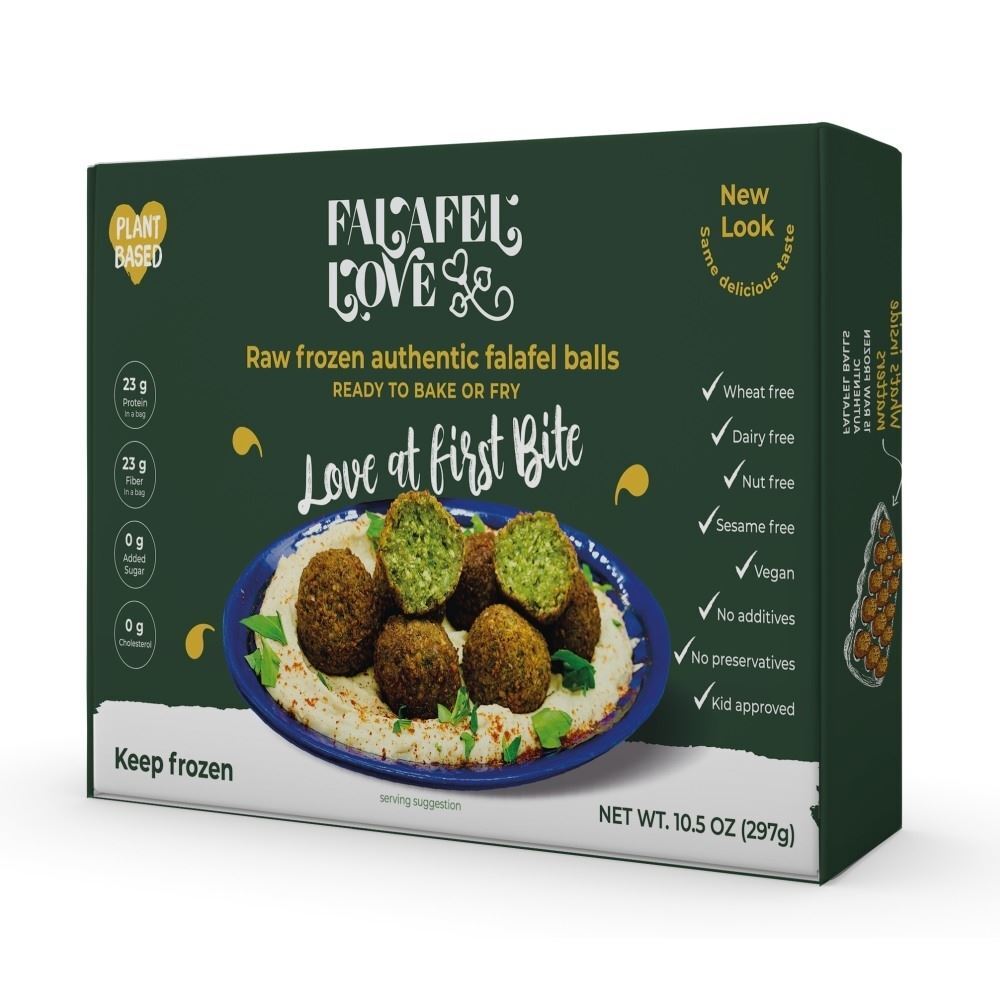 Falafel Love-Premium, Raw And  Frozen Balls, 10.5 oz (297gr)