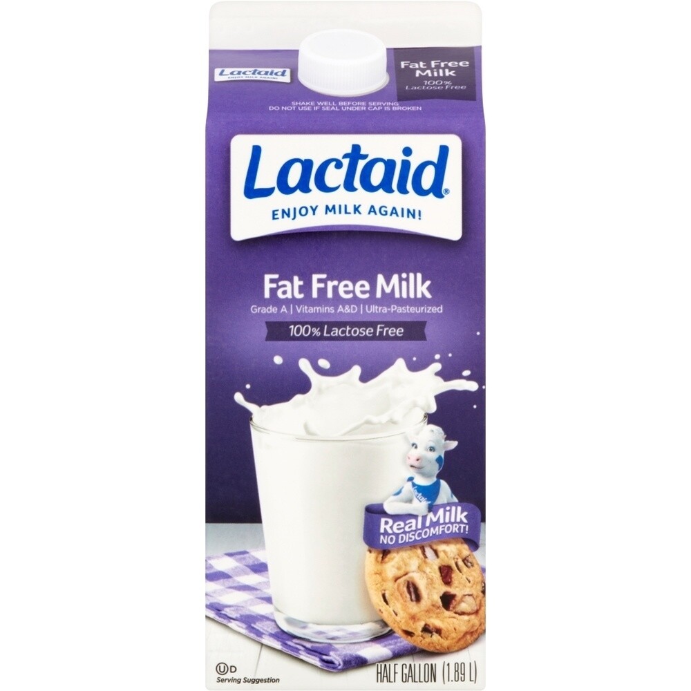 Lactaid Fat Free Milk, 64 Oz