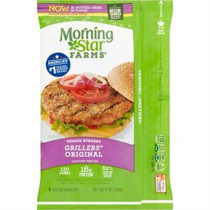 Morning Star Burgers Grillers Original, 9 Oz