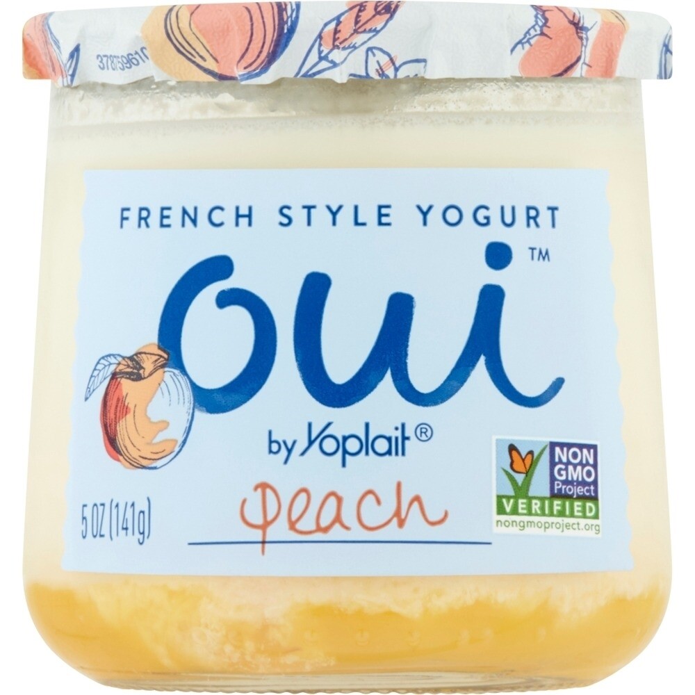 Oui French Style Peach Yogurt, 5 Oz