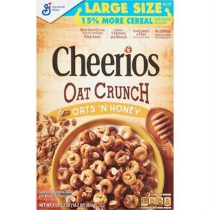 General Mills Cheerios Oats & Crunch, 18.2 Oz