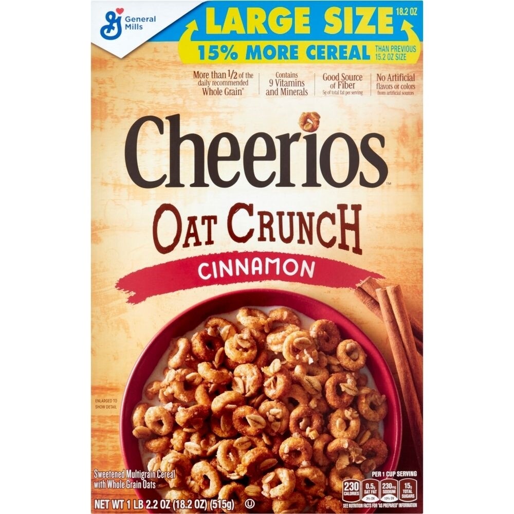 General Mills Oat Crunch Cinnamon, 18.2 Oz