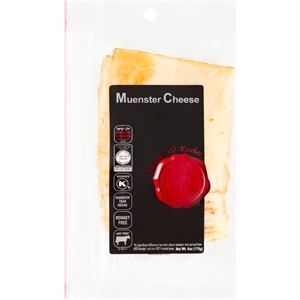 Natural & Kosher Sliced Muenster Cheese, 6 Oz