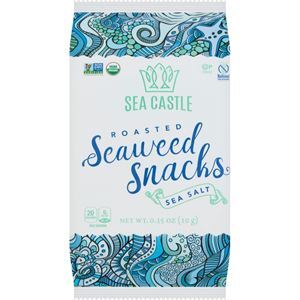 Sea Cast Seaweed Snack Organic Sea Salt, 0.35 Oz