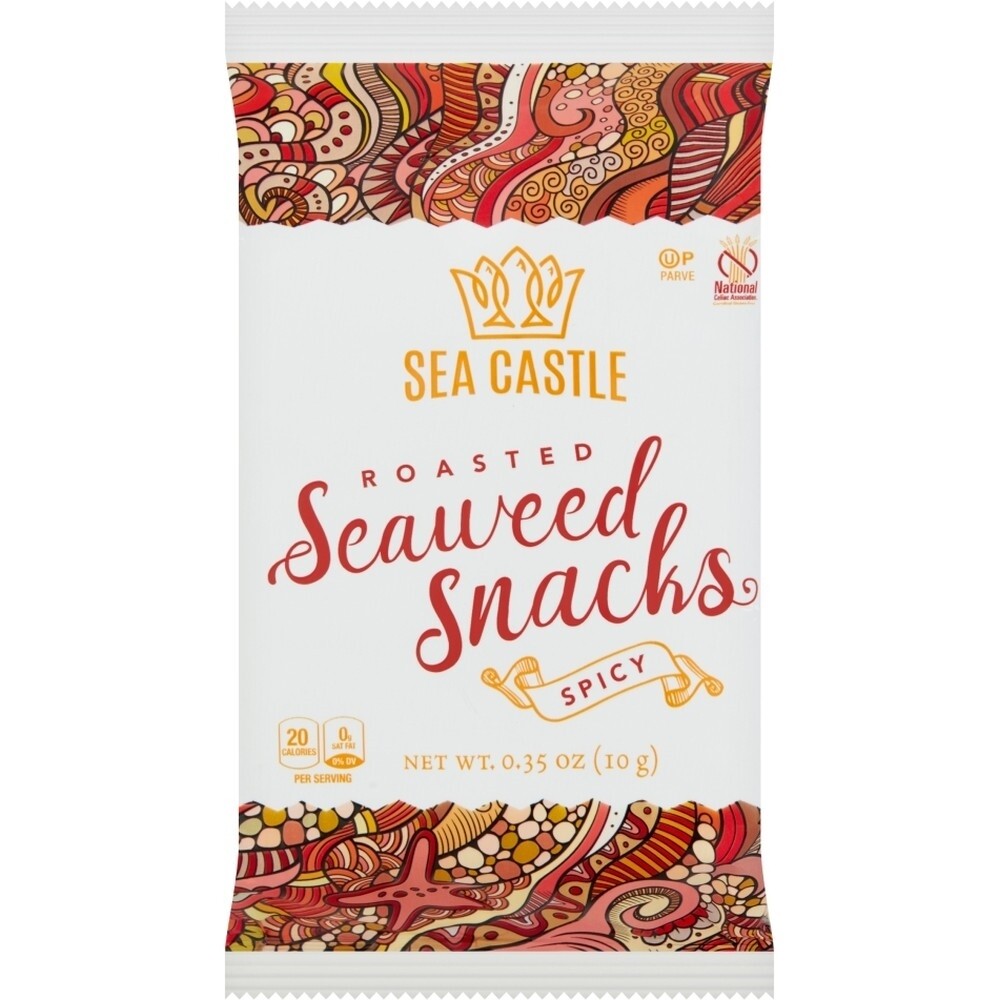 Sea Cast Seaweed Snacks Spicy, 0.35 Oz