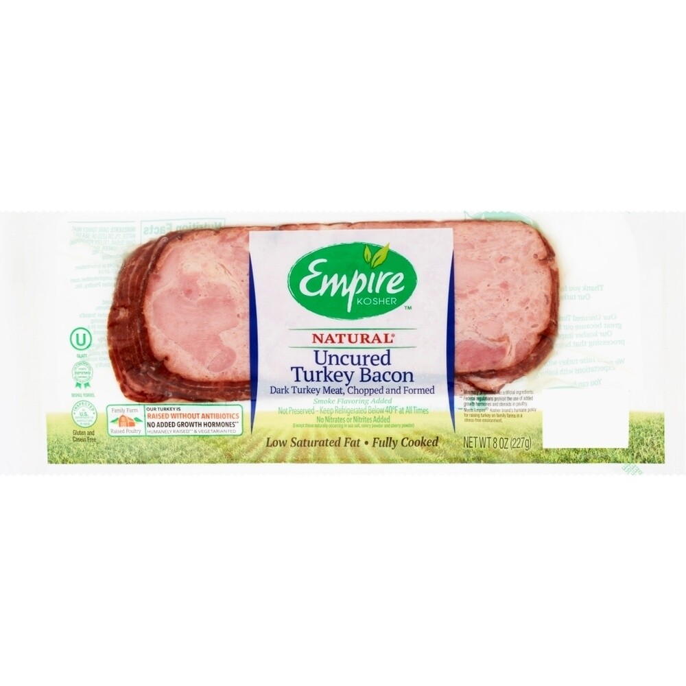Empire Uncured Turkey Bacon, 8 Oz