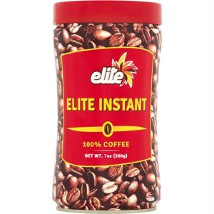 Elite Instant Coffee Pure Ground, 7 Oz