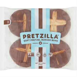 Pretzel Burger Buns, 12.08 Oz