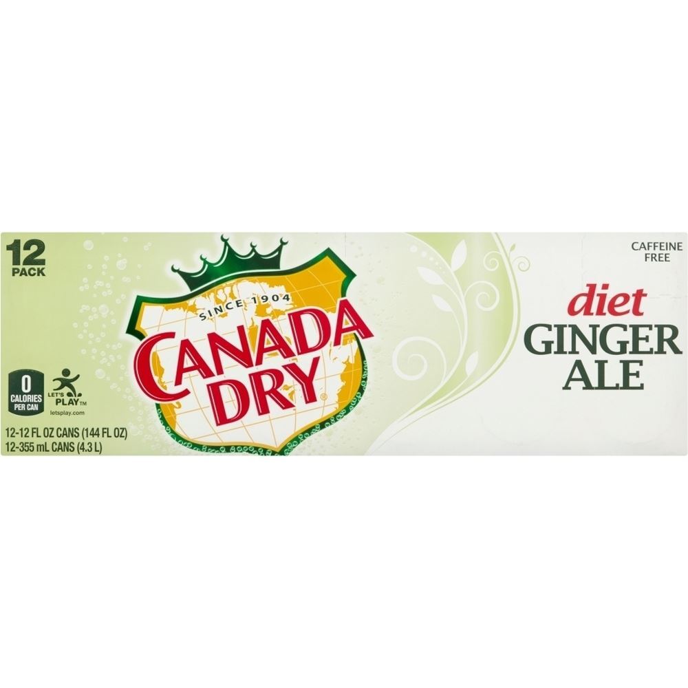 Canada Dry Diet Ginger Ale, 12 Pk