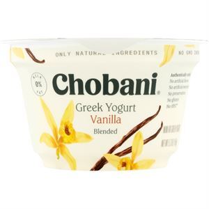 Chobani Greek Yogurt Vanilla Blended, 6 Oz