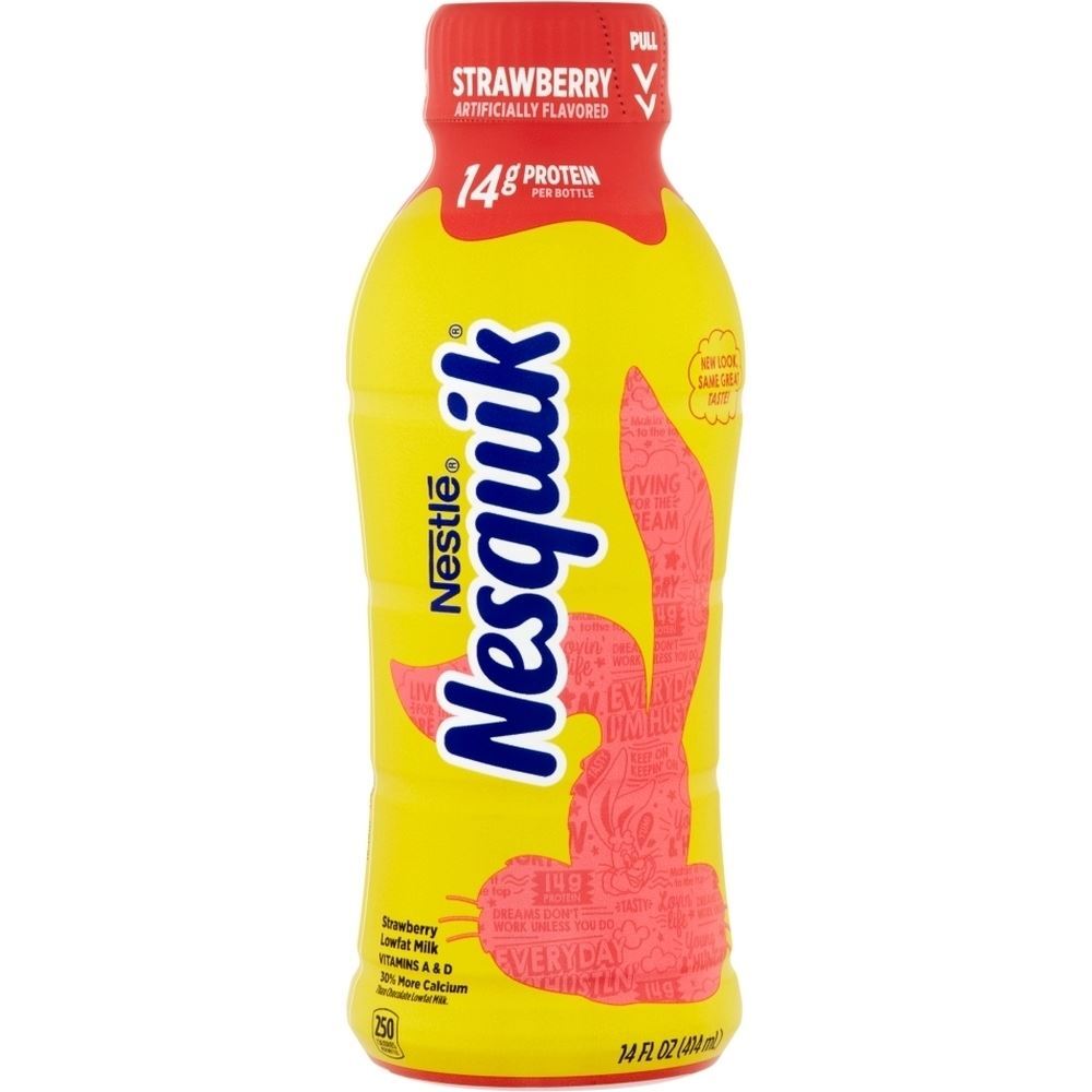 Nestle Nesquik Strawberry Milk, 16 Oz