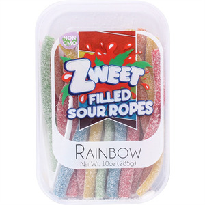 Zweet Sour Ropes Rainbow, 10 Oz
