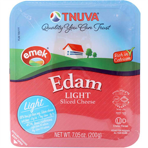 Tnuva Light Sliced Cheese Edam, 7.05 Oz