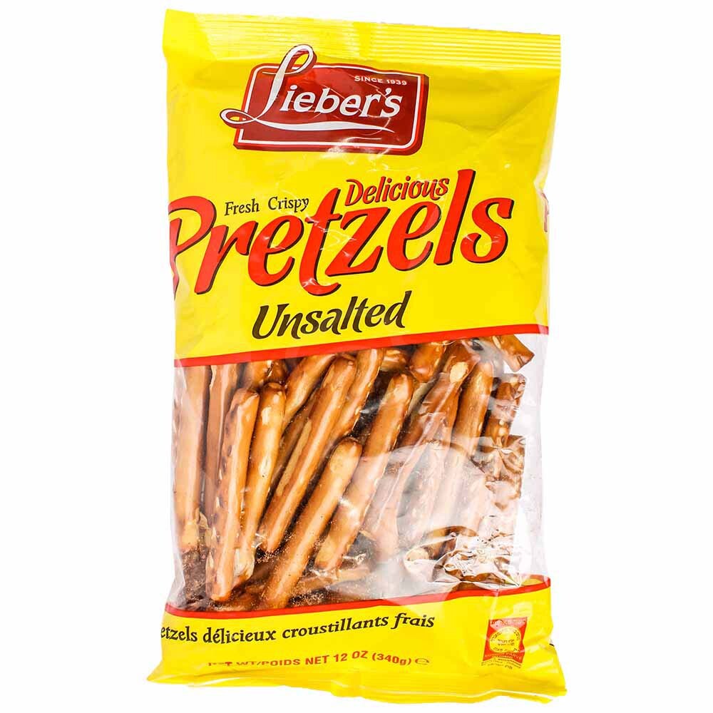 Lieber's Mini No Salt Pretzels, 12 Oz