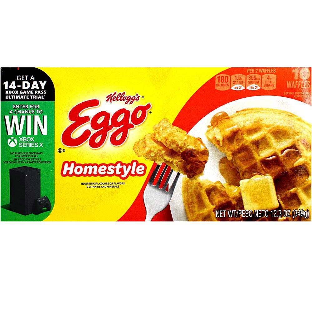 Kellogs Eggo Homestyle Waffles, 10 Ct