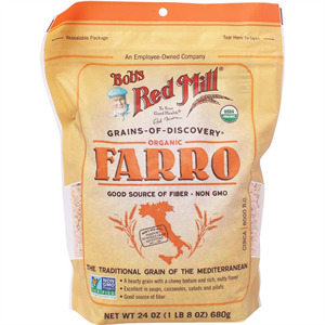 Bobs Red Mill Organic Farro, 24 Oz
