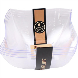 Wavetrends Serving Bowl Clear 4/Pk, 16 Oz