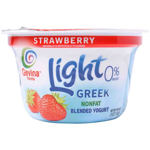 Gevina Light Greek Strawberry 0%, 5 Oz