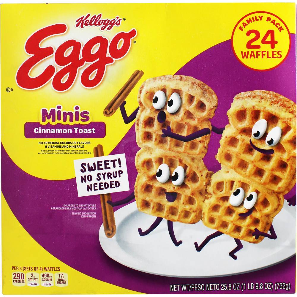 Eggo Cinnamon Toast Waffles, 24 Ct