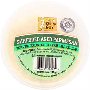 The Cheese Guy Shredded Aged Parmesan Cheese, 5 Oz