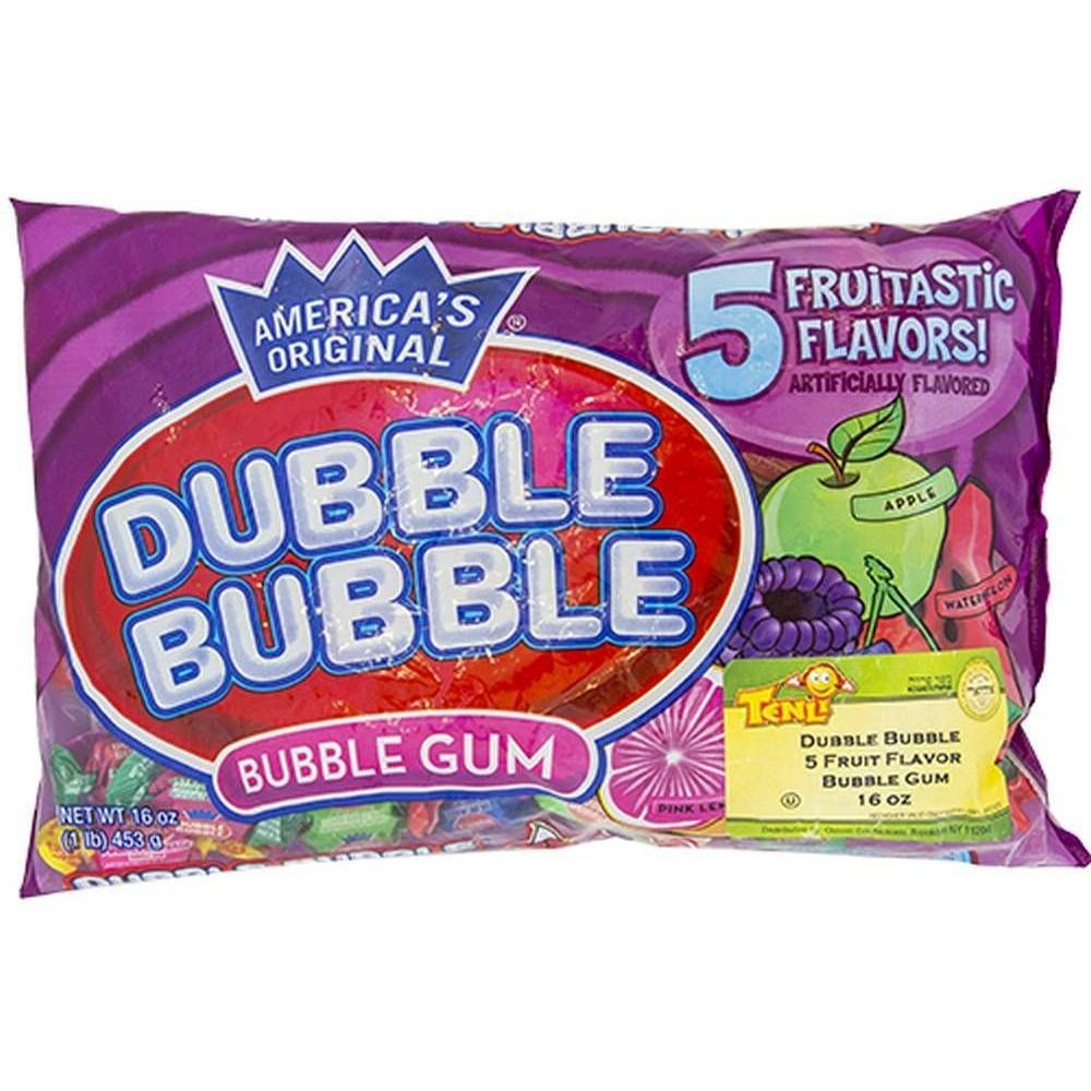 America's Orig Dubble Bubble Gum 5 Flavors, 16 Oz
