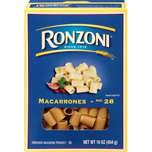 Ronzoni Macarrones, 16 Oz