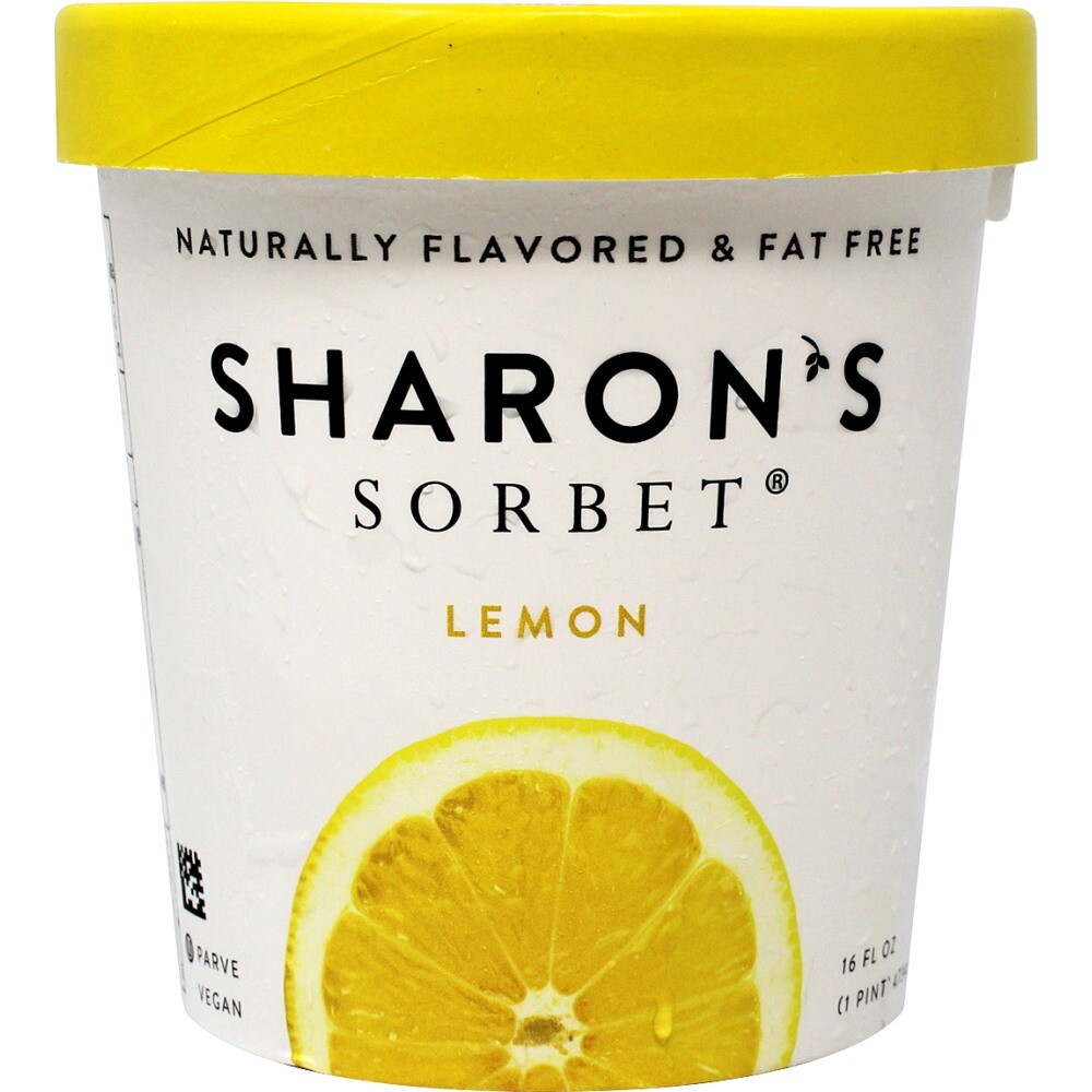 Sharon's Sorbet Gourmet Lemon, 1 Pnt