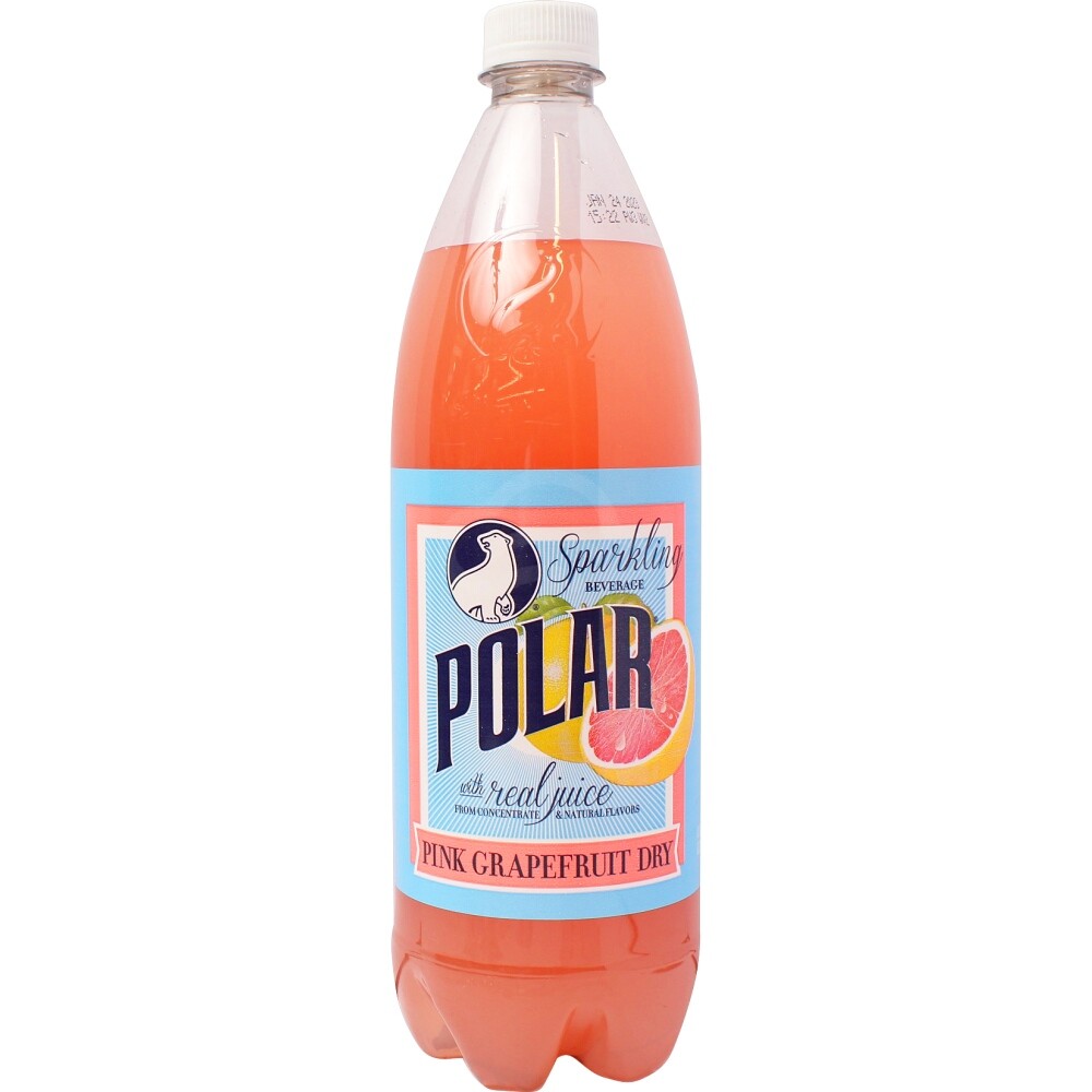 Polar Pink Grapefruit Soda, 1 L
