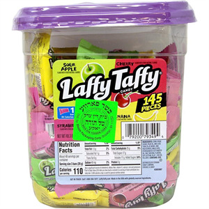 Laffy Taffy Candy Tubs Assorted, 145 Pieces