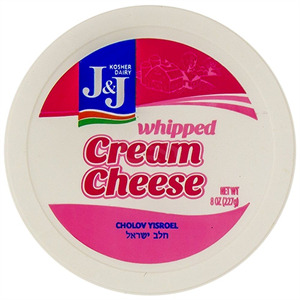 J & J Cream Cheese Whipped, 8 Oz
