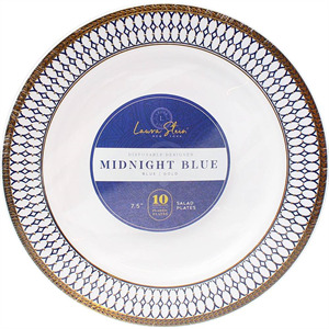Midnight Blue 7"" Blue/Gold Plate