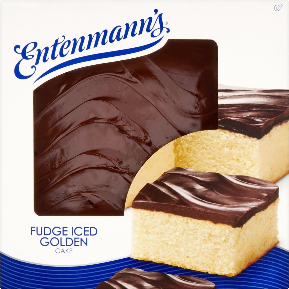 Entenmanns Golden Fudge Iced Cake, 19 Oz