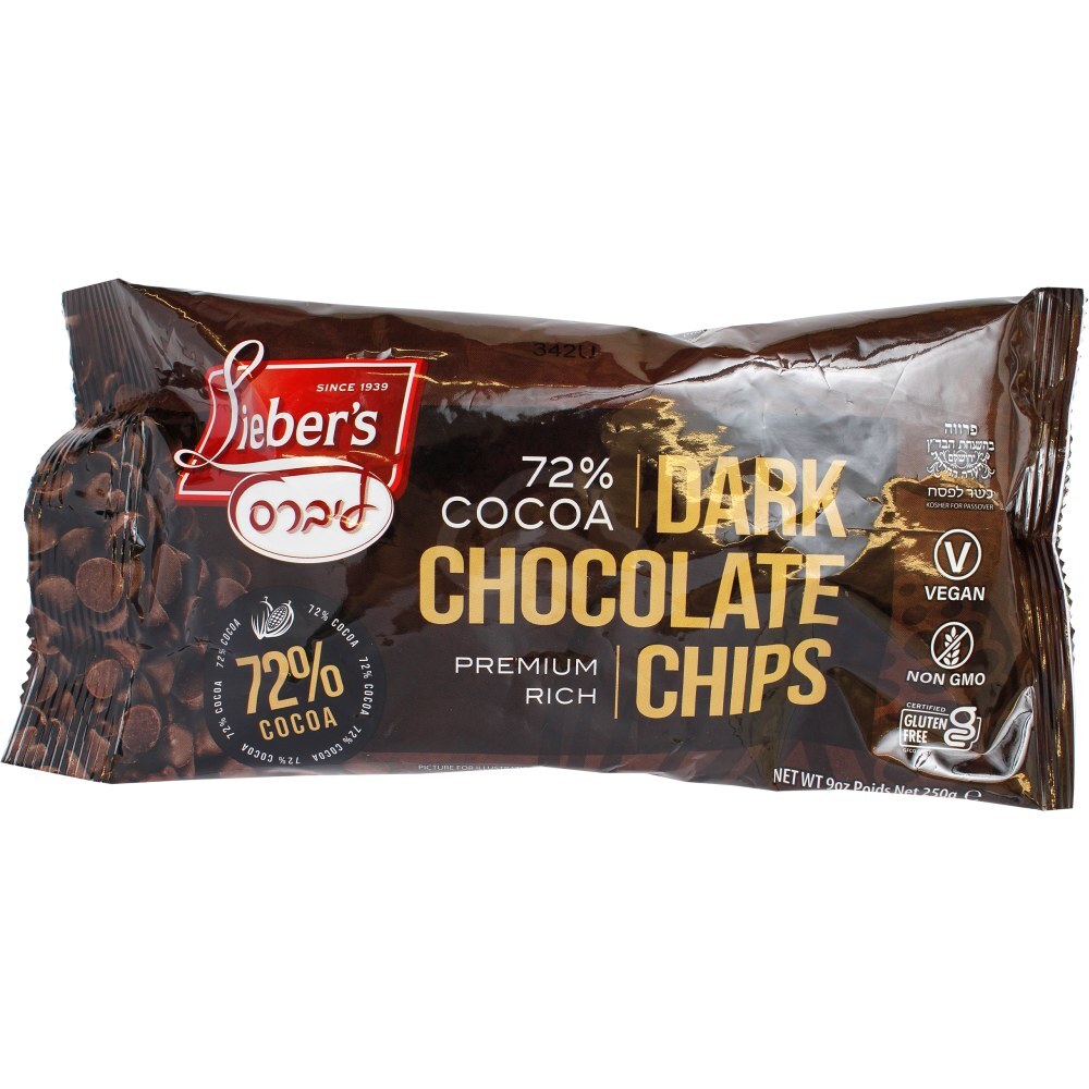 Liebers Chocolate Chips 72% Cocoa, 9 Oz