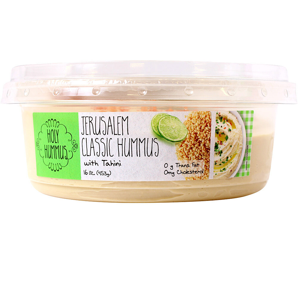 Holy Hummus Jerusalem Classic Hummus W/ Tahini, 16 Oz