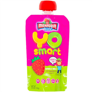 Yo Smart Strawberry Whole Milk Yogurt, 3.5 Oz