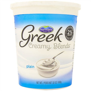 Norman's Greek Creamy Blends Vanilla 2%, 32 Oz