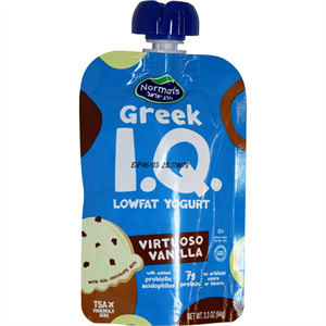 Norman's Greek I.Q Yogurt Vanilla, 3.3 Oz