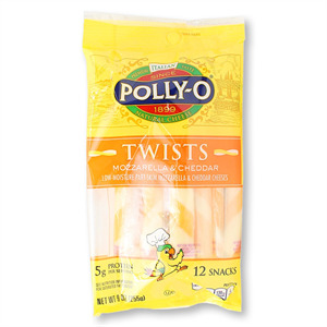 Pollyo Mozzarella & Cheddar Twists, 9 Oz