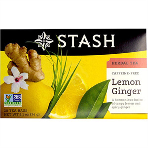 Stash Lemon Ginger Caffeine Free, 1.1 Oz