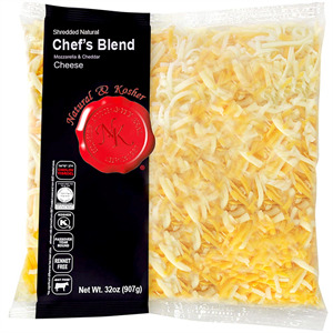 Natural & Kosher Shredded Pizza Cheese, 2 Lbs