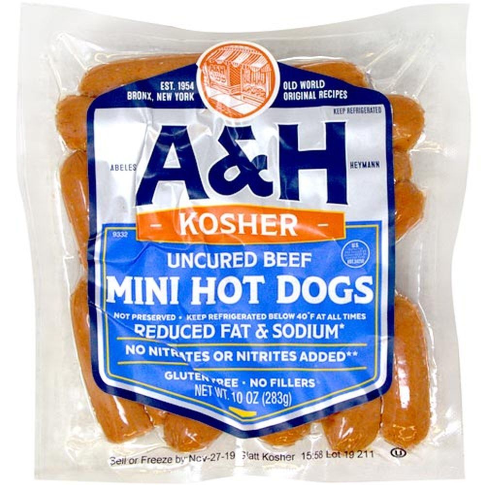 A&H Mini Beef Frankfurters, 10 Oz
