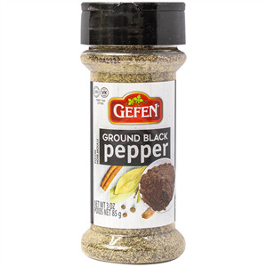 Gefen Black Pepper Ground, 3 Oz