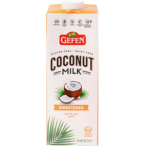Gefen Coconut Sweetened Milk, 33.8 Oz