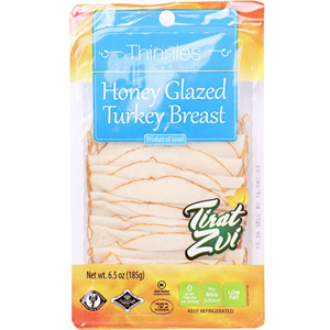 Tirat Zvi Thinnies Turkey Breast Honey Glazed, 6.5 Oz