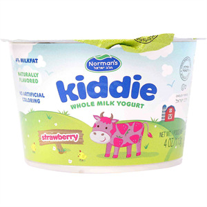 Norman's Strawberry Whole Milk Kiddie Yogurt, 4 Oz