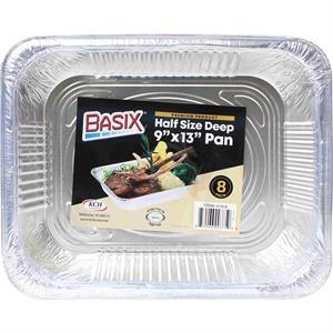 Basix Half Size Deep Pan, 8 Pk
