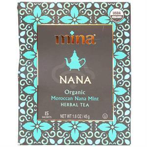 Mina Organic Moroccan Nana Mint Tea, 15 Ct