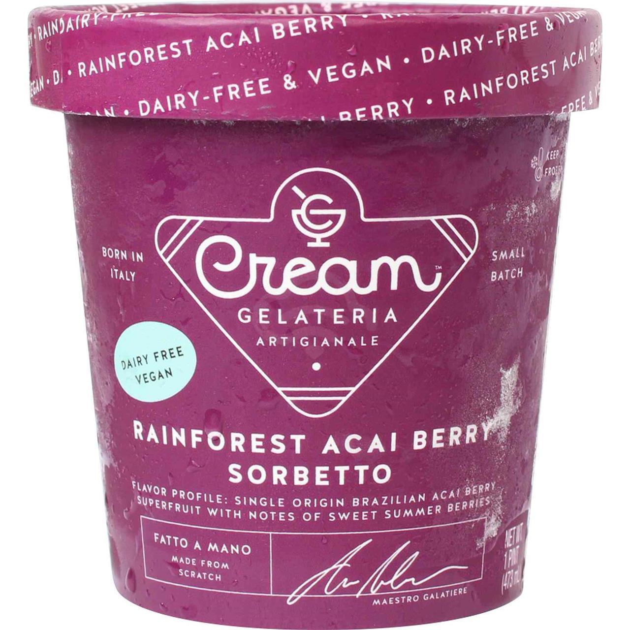 Cream Gelateria Rainforest Acai Berry, 16 Oz